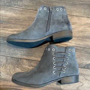 Gray Justice Booties